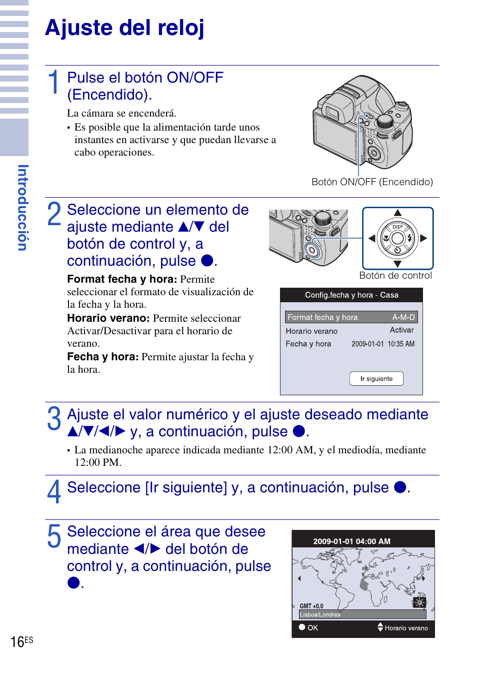 Ajuste del reloj | Sony DSC-HX1 User Manual | Page 90 / 151