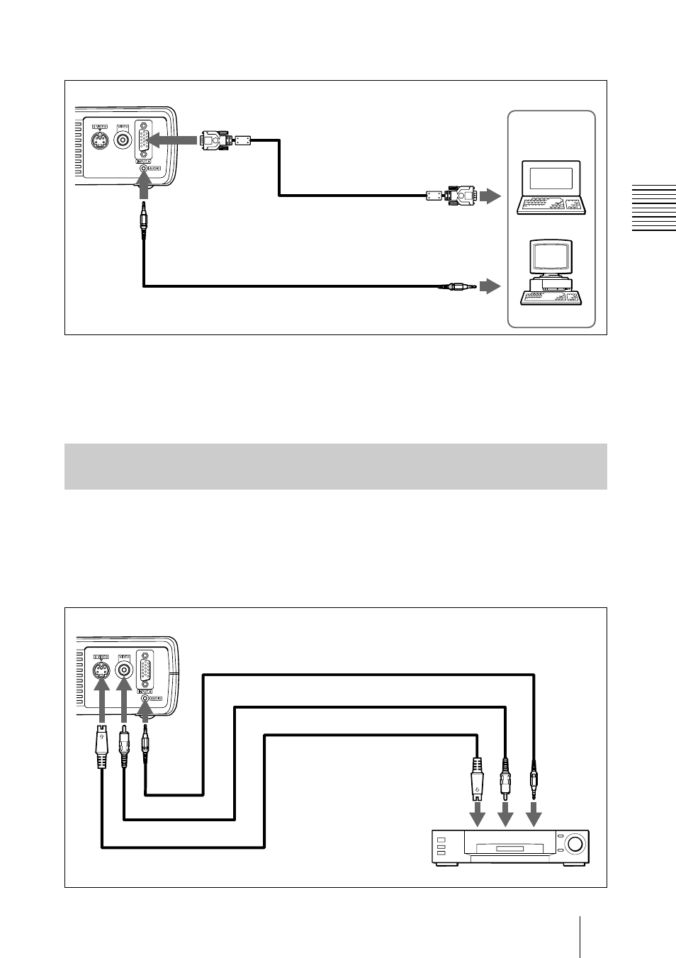 Raccordement à un magnétoscope | Sony VPL-CS4 User Manual | Page 55 / 120