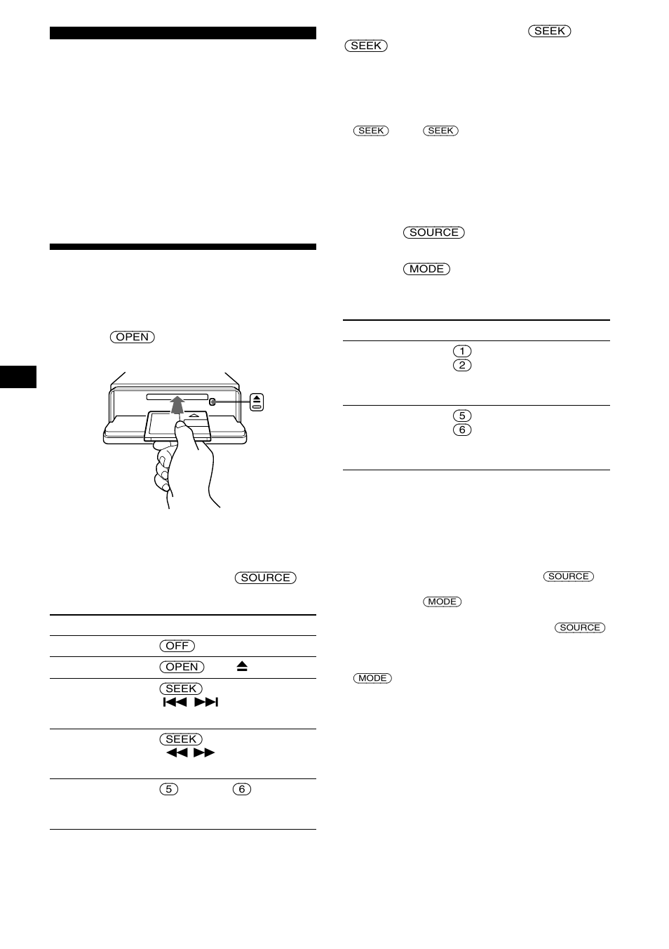 Md player md/cd unit (optional), Playing a disc | Sony MDX-F5800 User Manual | Page 10 / 84