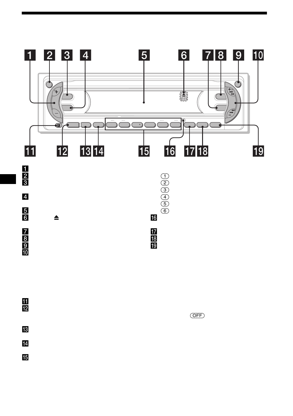 Emplacement des commandes, 4emplacement des commandes | Sony MDX-F5800 User Manual | Page 30 / 84
