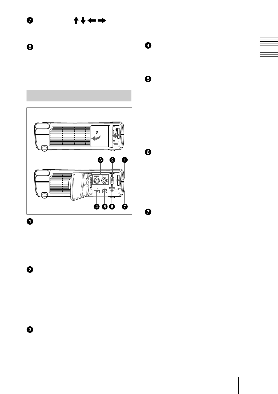 Connector panel | Sony VPL-CX3 User Manual | Page 11 / 132