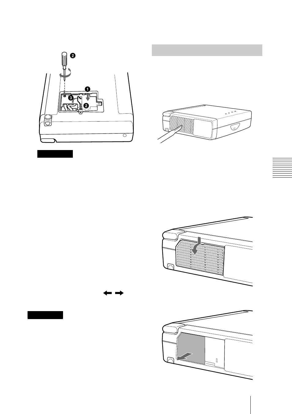Nettoyage du filtre à air | Sony VPL-CX3 User Manual | Page 75 / 132