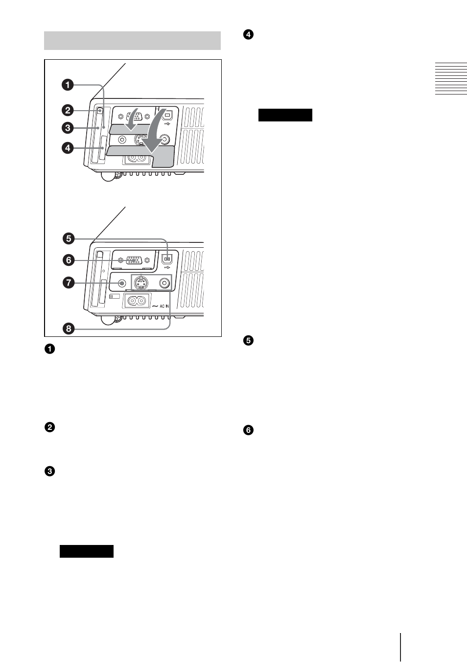 Panneau de connecteurs | Sony VPL-CX70 User Manual | Page 71 / 176