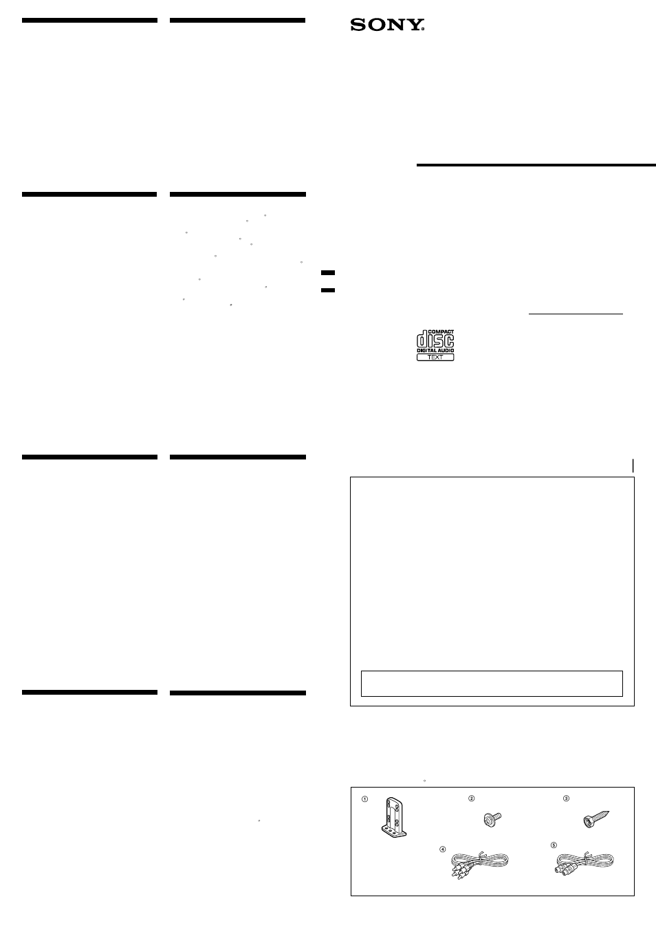 Sony CDX-60X User Manual | 3 pages