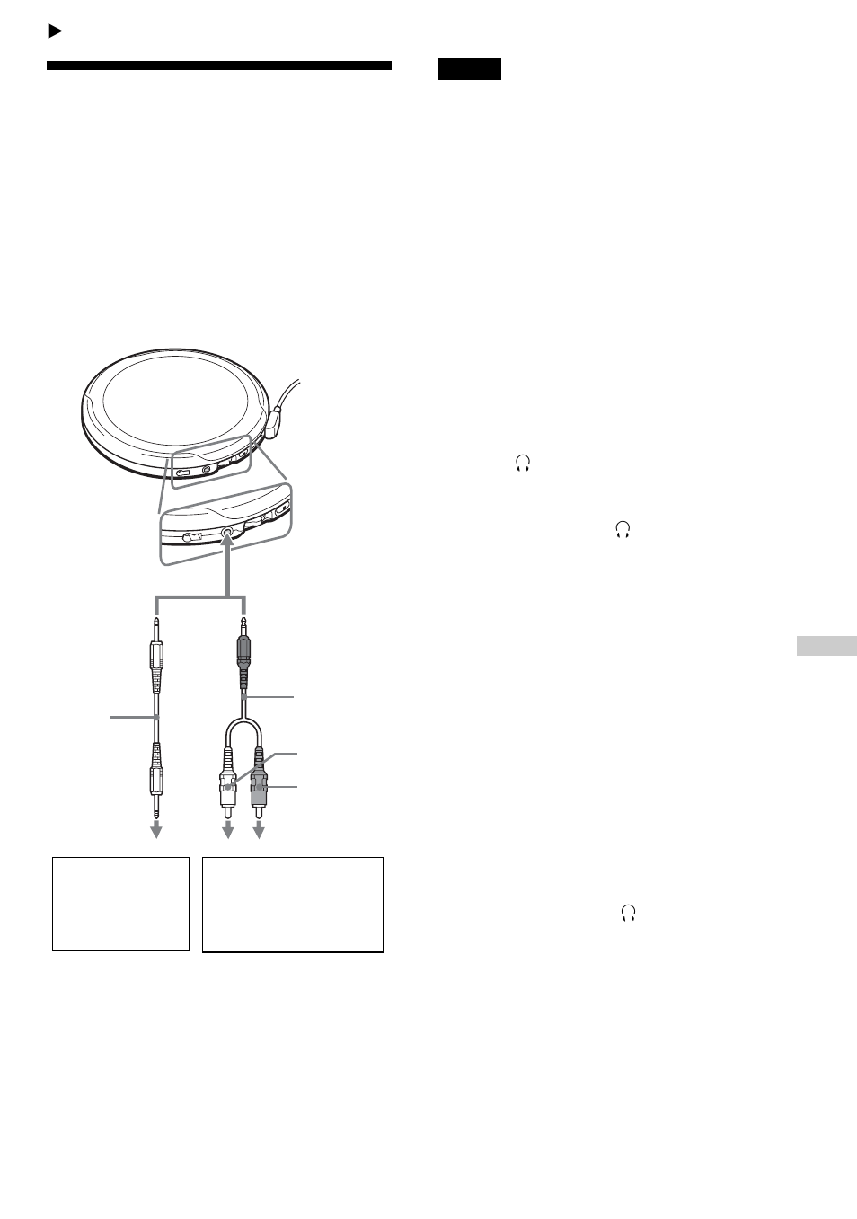 Ligar o leitor de cd, Ligar um sistema estéreo | Sony D-NE9 User Manual | Page 99 / 112