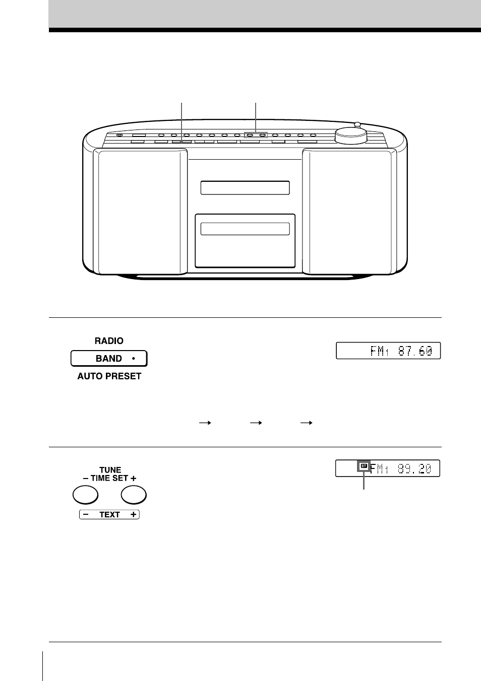 Recepción de la radio | Sony ZS-2000 User Manual | Page 52 / 92