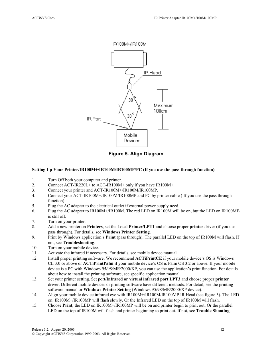 ACTiSYS ACT-IR100M User Manual | Page 12 / 18