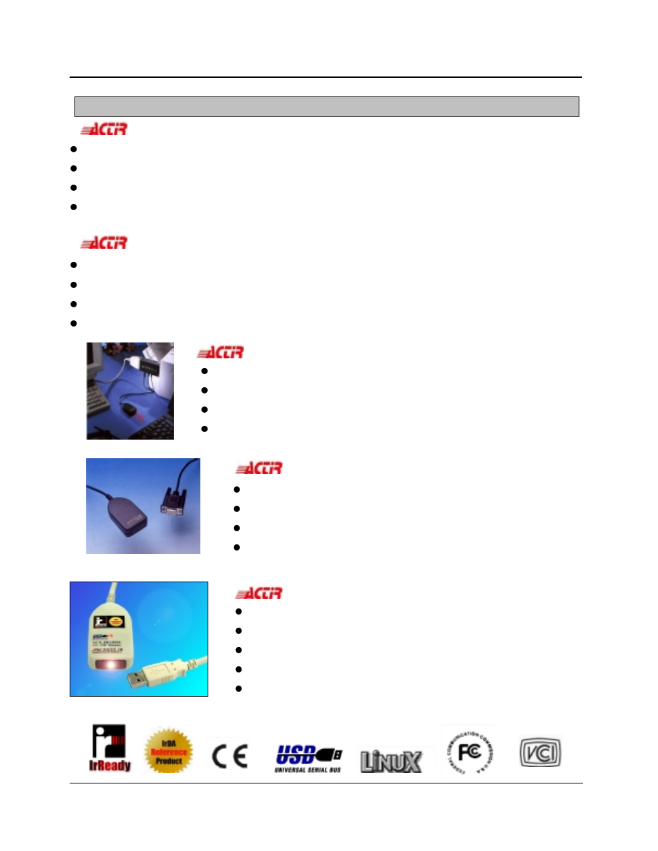 ACTiSYS ACT IR100SLM User Manual | Page 18 / 20