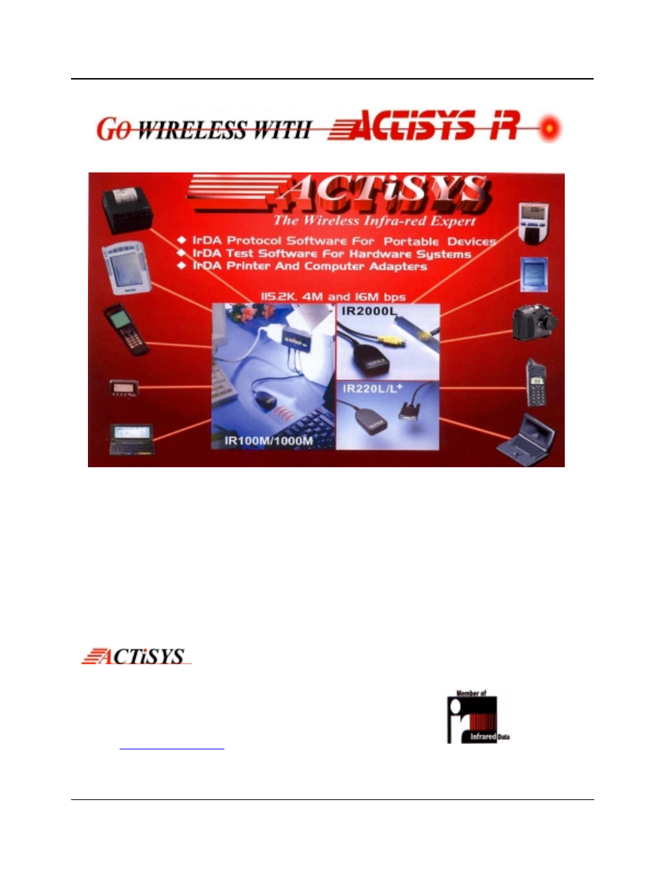 ACTiSYS ACT IR100SLM User Manual | Page 20 / 20