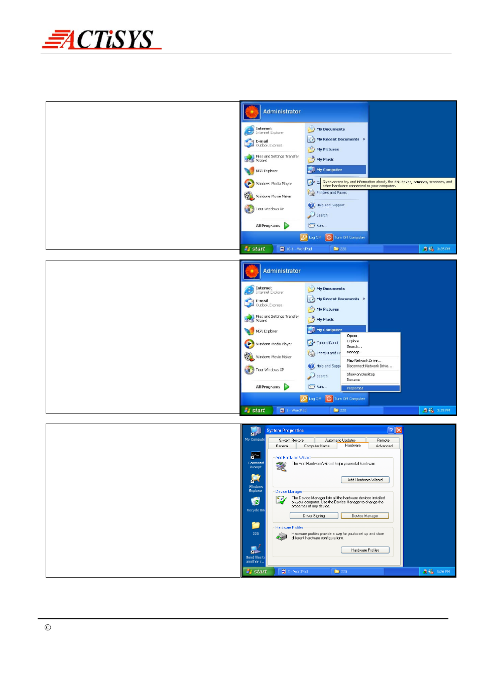Windows xp un-installation guide | ACTiSYS IrDA PC Adapter ACT-IR220L+/220L/200L User Manual | Page 31 / 37