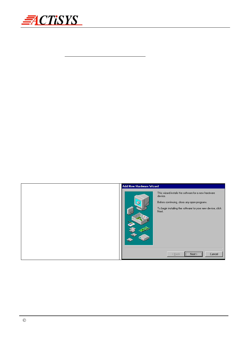 Windows 98 installation guide | ACTiSYS IrDA PC Adapter ACT-IR220L+/220L/200L User Manual | Page 6 / 37