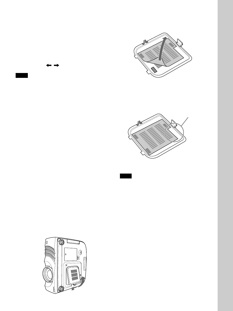Mantenimiento, Limpieza del filtro de aire | Sony VPL-PX30 User Manual | Page 113 / 124