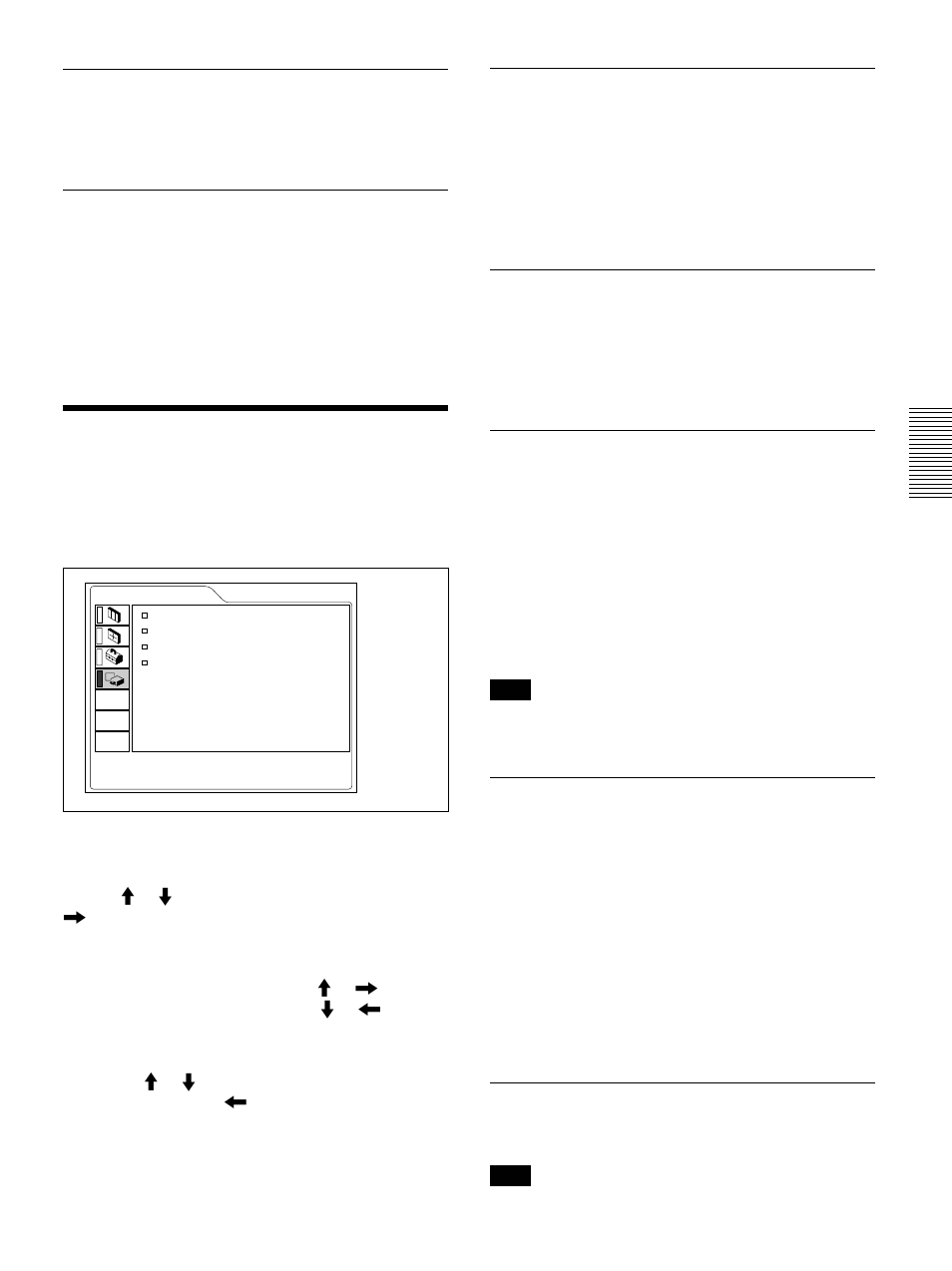 The install setting menu | Sony VPL-PX30 User Manual | Page 27 / 124