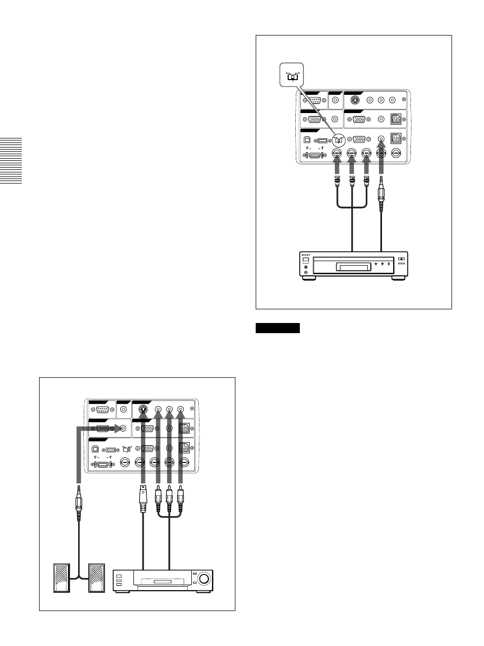 Remarques, Raccordement | Sony VPL-PX30 User Manual | Page 58 / 124
