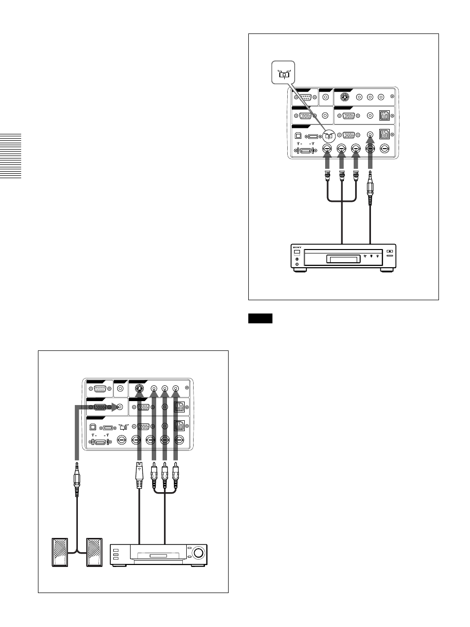 Notas, Conexión | Sony VPL-PX30 User Manual | Page 98 / 124