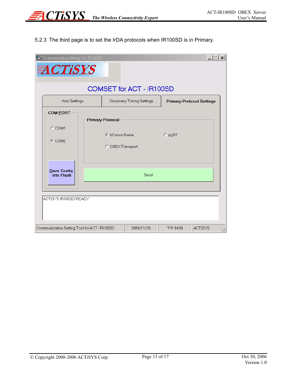 ACTiSYS ACT-IR100SD User Manual | Page 13 / 17