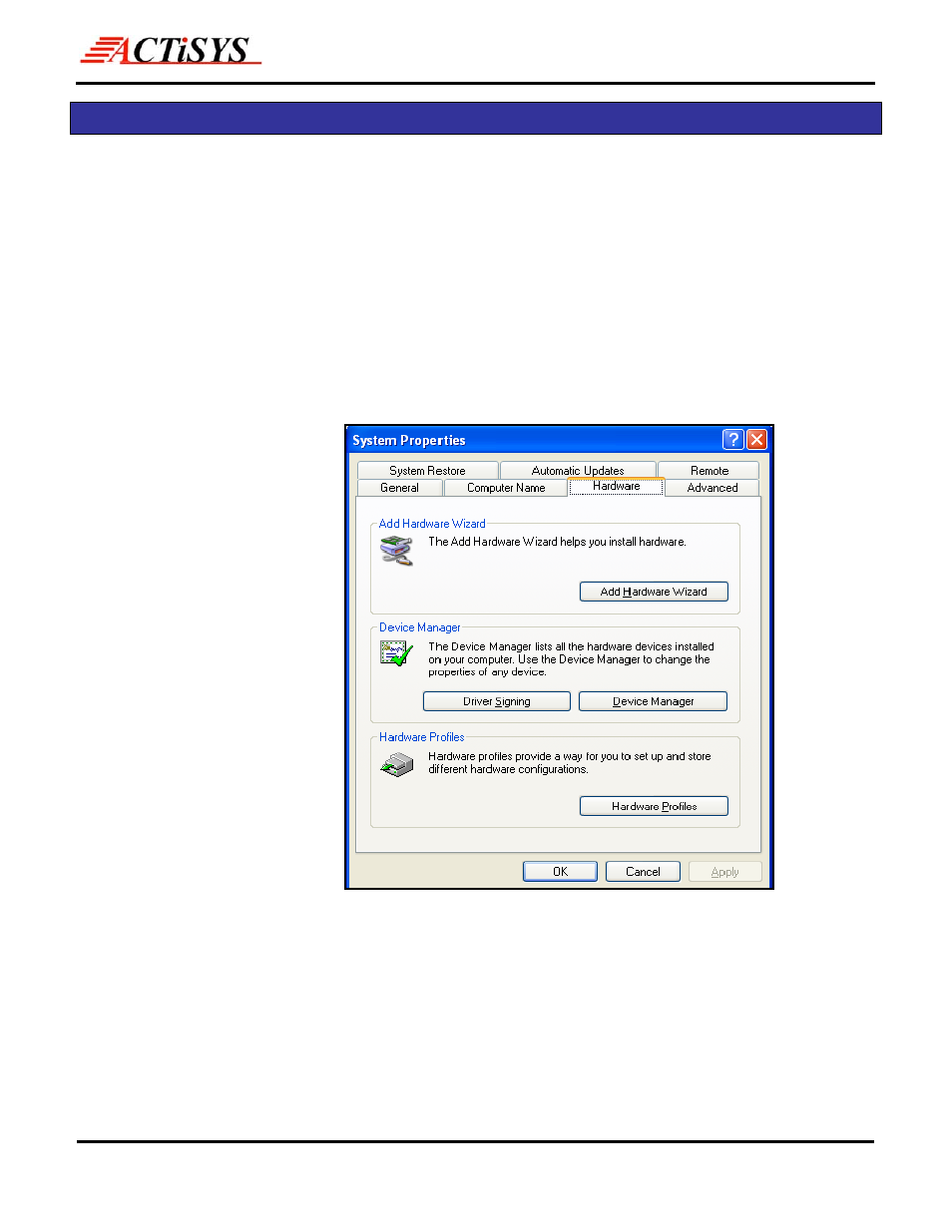 8 windows xp native driver remove procedure, Windows xp native driver remove procedure | ACTiSYS ACT IR2000UL User Manual | Page 12 / 20