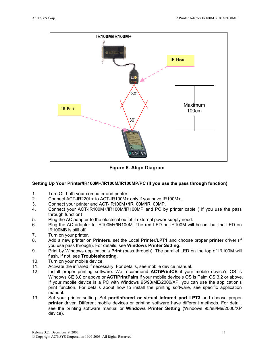 ACTiSYS ACT-IR100M User Manual | Page 11 / 17