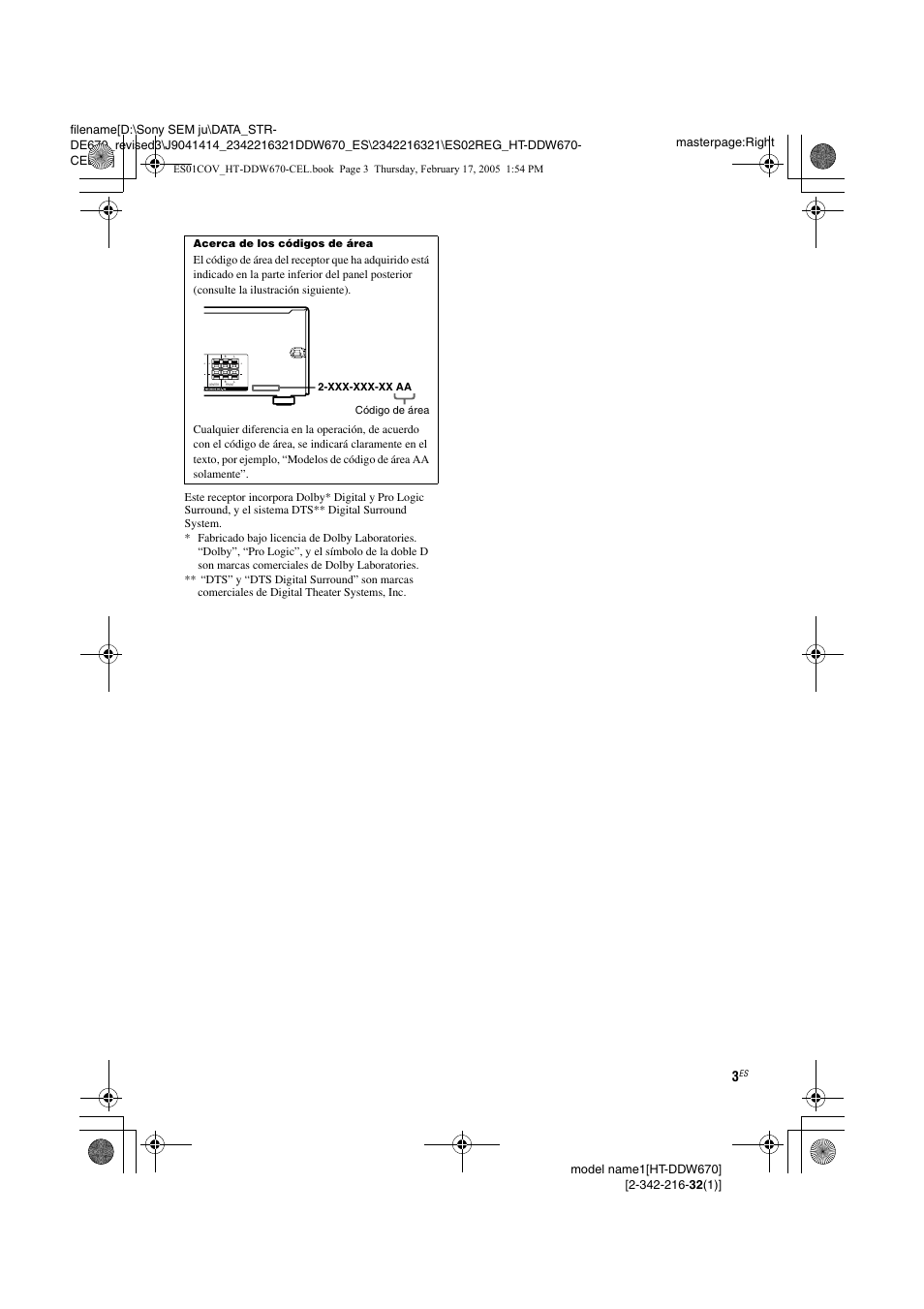 Sony HT-DDW670 User Manual | Page 3 / 48
