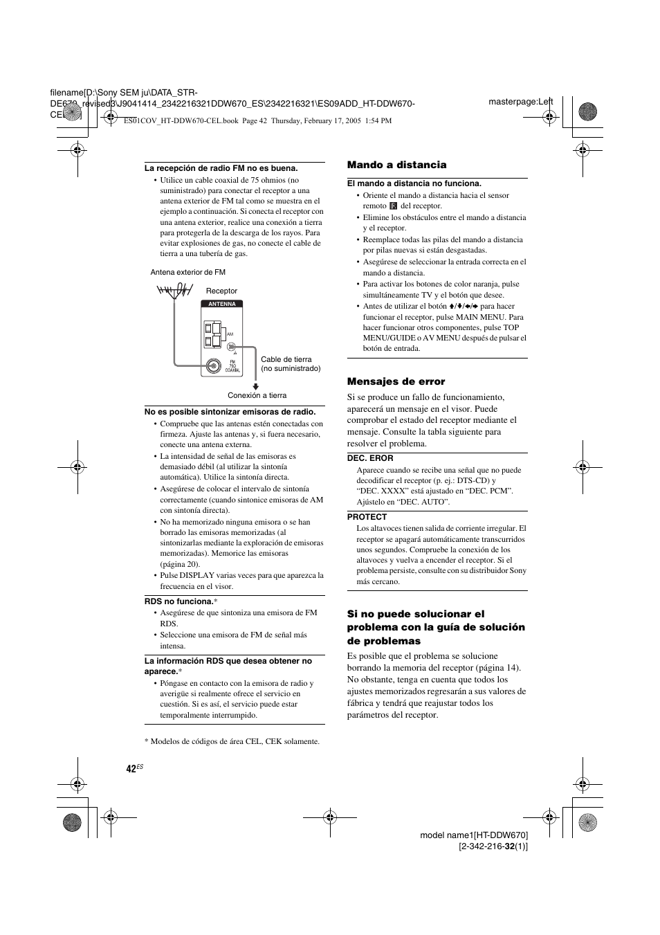 Sony HT-DDW670 User Manual | Page 42 / 48