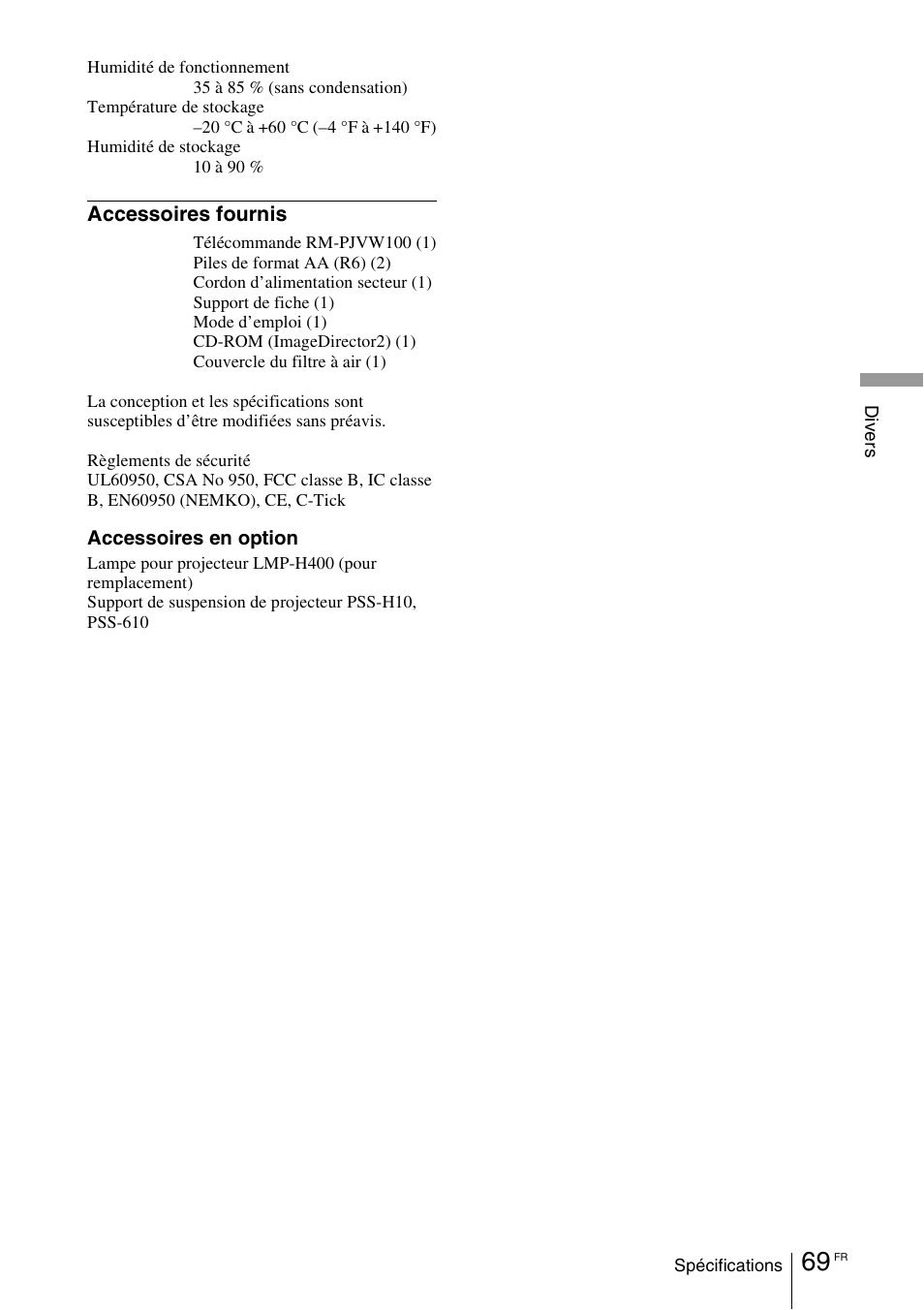 Sony VPL-VW100 User Manual | Page 155 / 259
