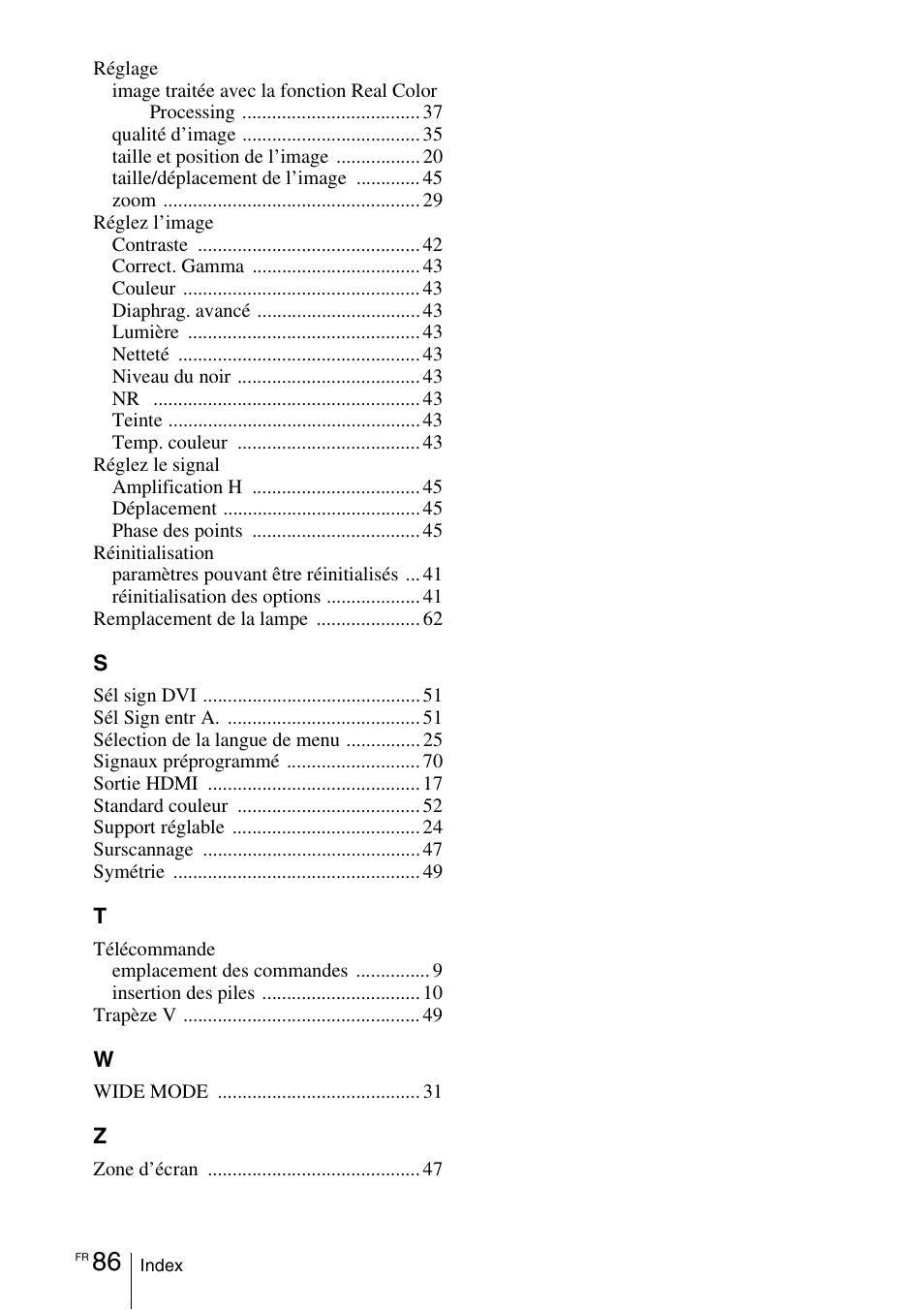 Sony VPL-VW100 User Manual | Page 172 / 259
