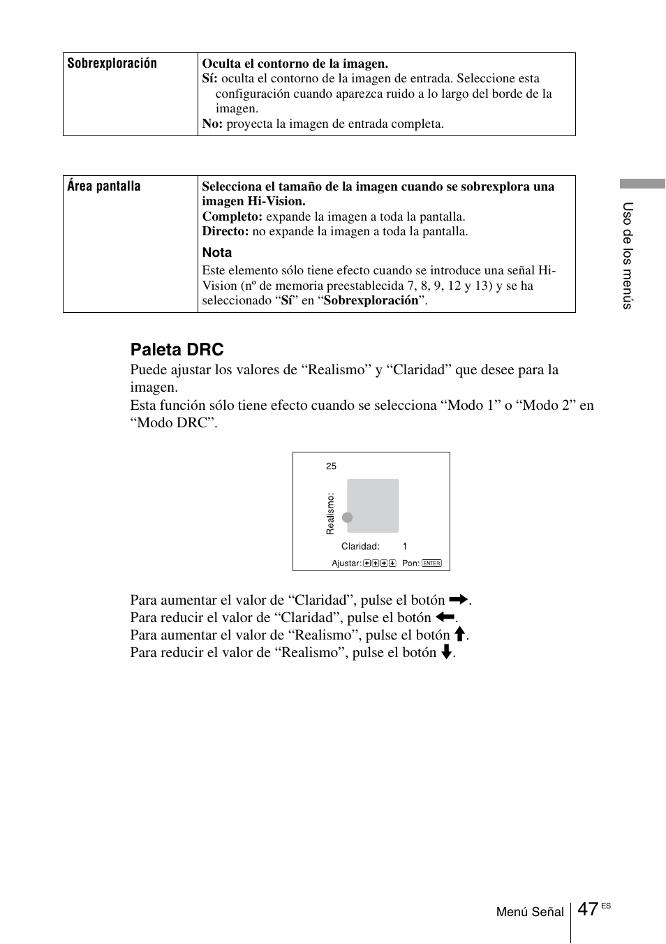 Paleta drc | Sony VPL-VW100 User Manual | Page 219 / 259