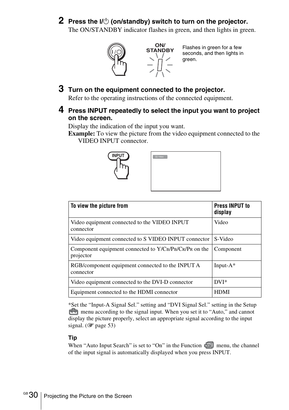 Sony VPL-VW100 User Manual | Page 30 / 259