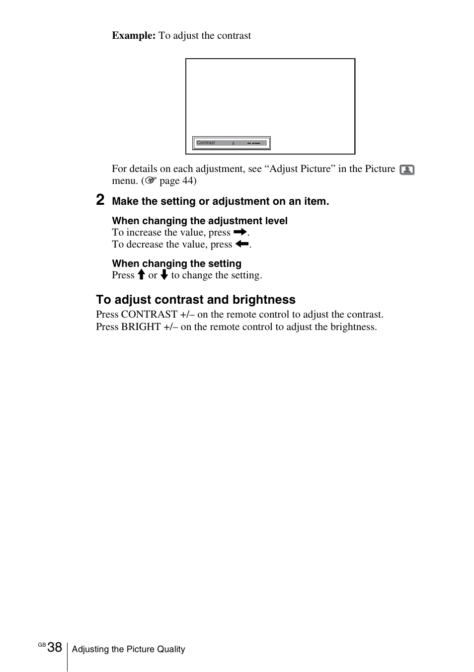Sony VPL-VW100 User Manual | Page 38 / 259