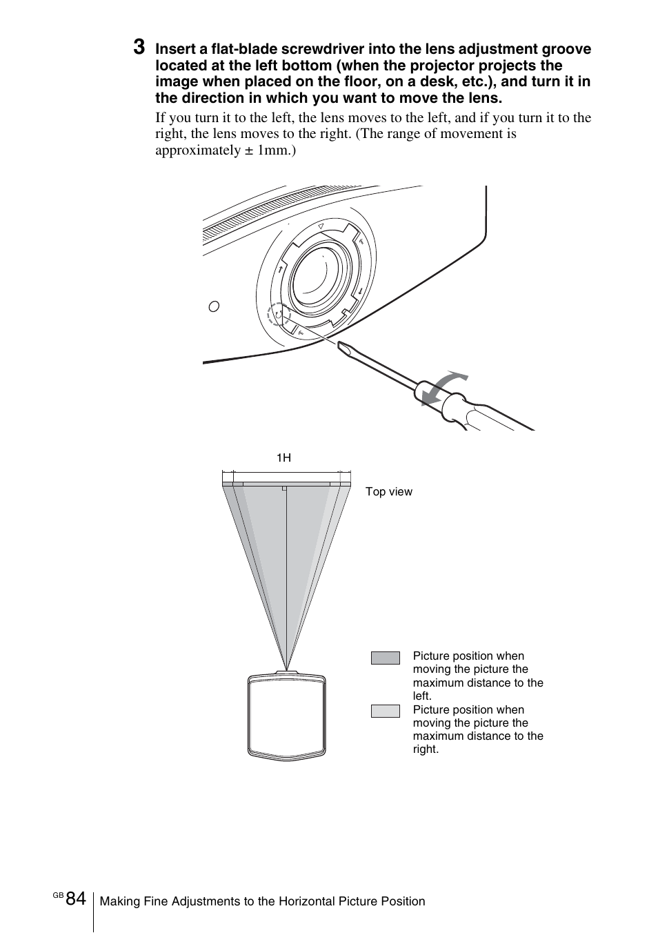 Sony VPL-VW100 User Manual | Page 84 / 259