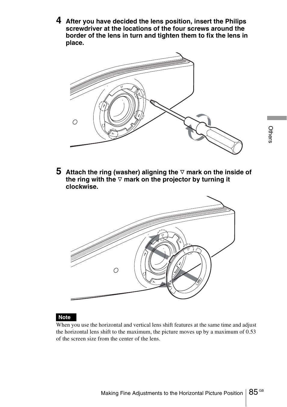 Sony VPL-VW100 User Manual | Page 85 / 259