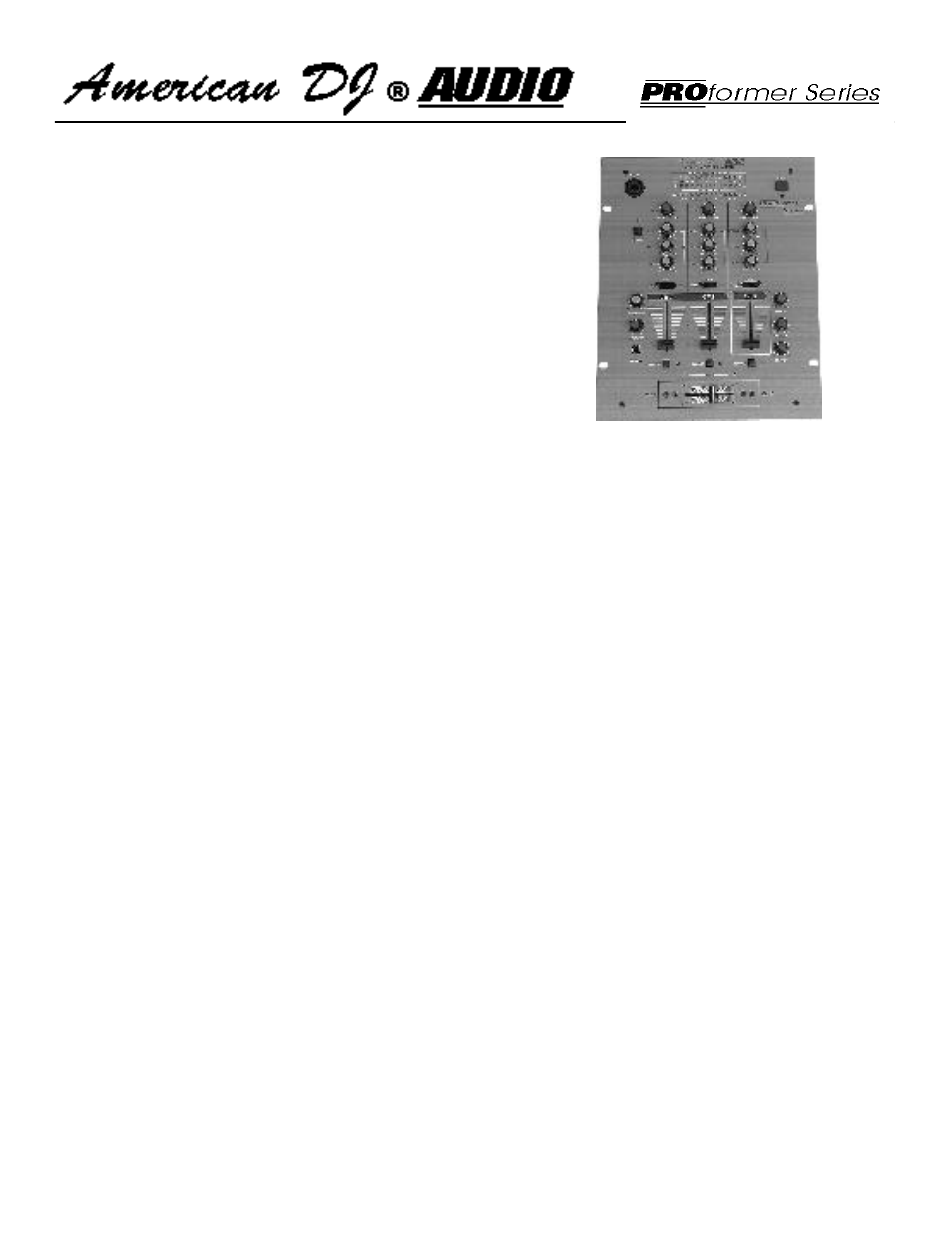 American Audio XDM343 User Manual | 5 pages