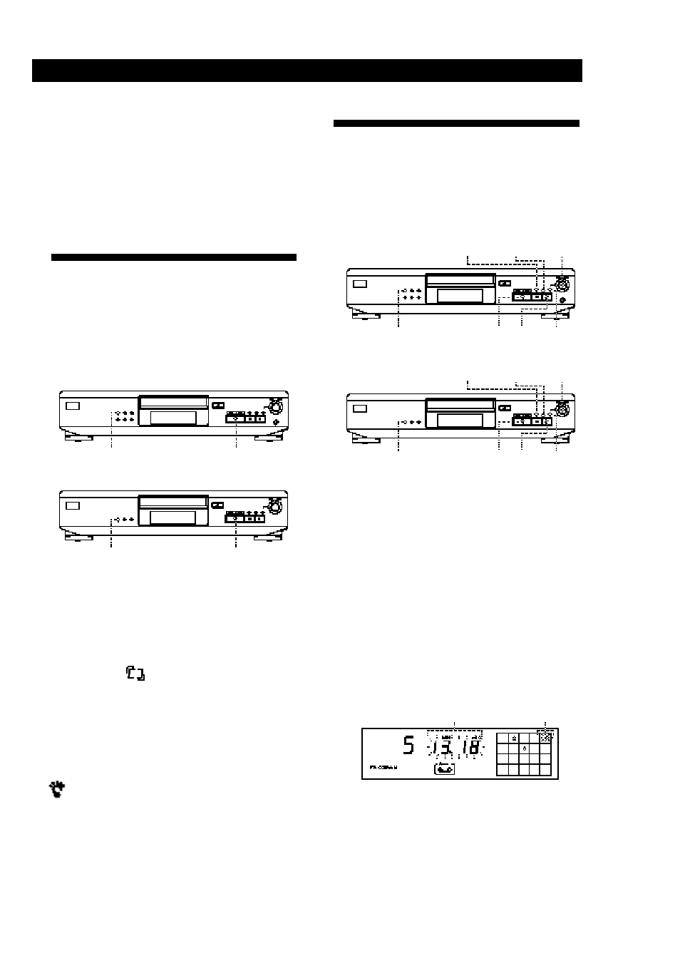 Lecture de disques compacts, Répéter la lecture de la plage en cours | Sony CDP-XE200 User Manual | Page 24 / 46