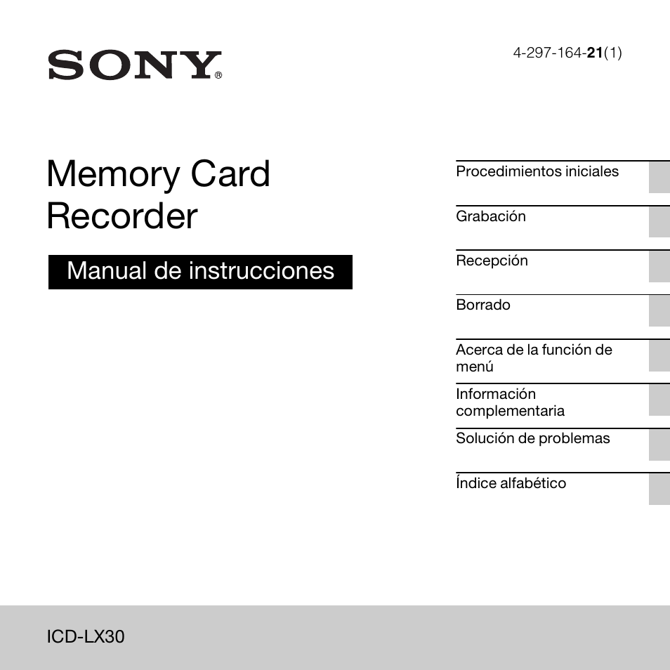 Sony ICD-LX30 User Manual | 63 pages