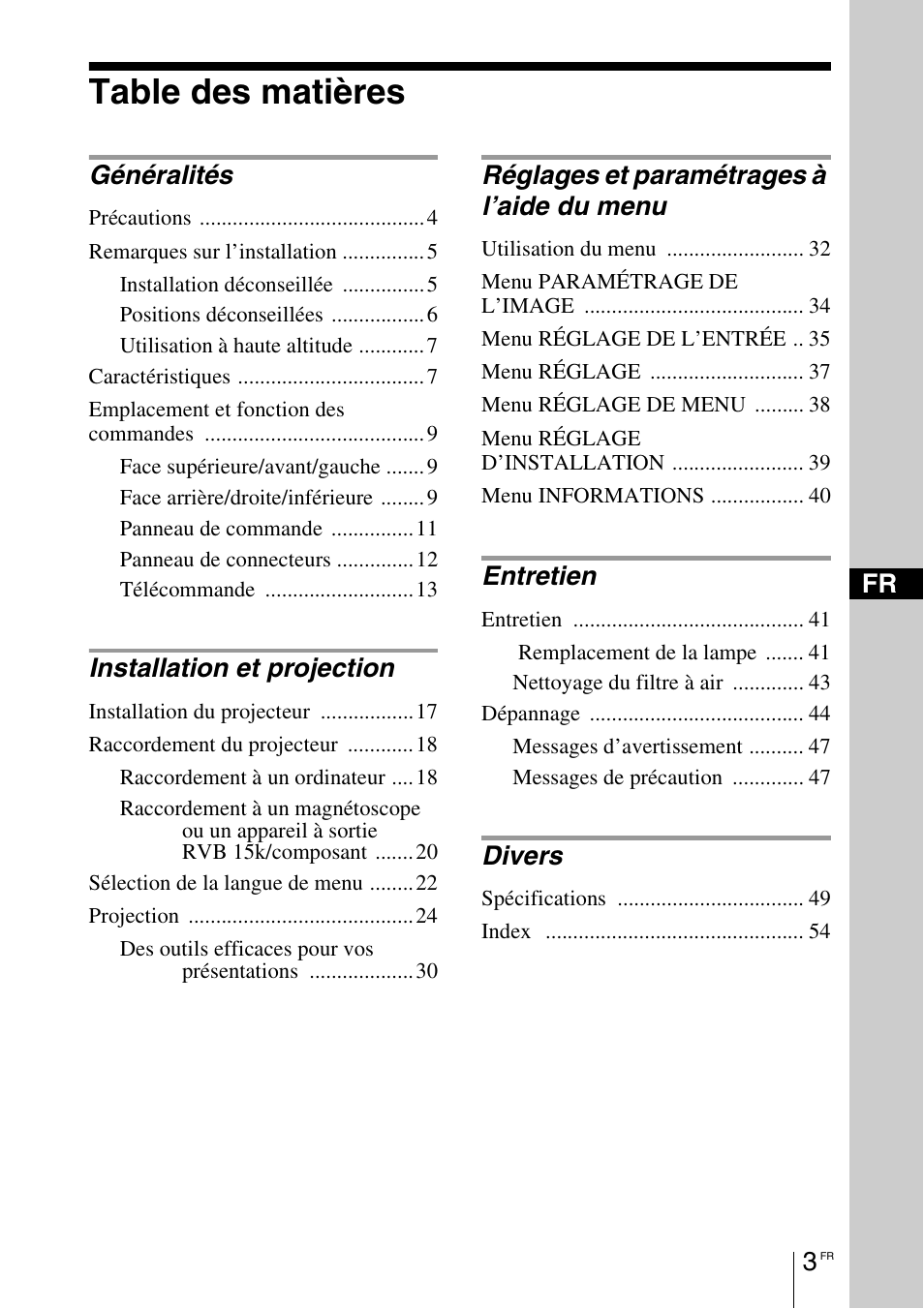 Sony VPL-EX1 User Manual | Page 57 / 164