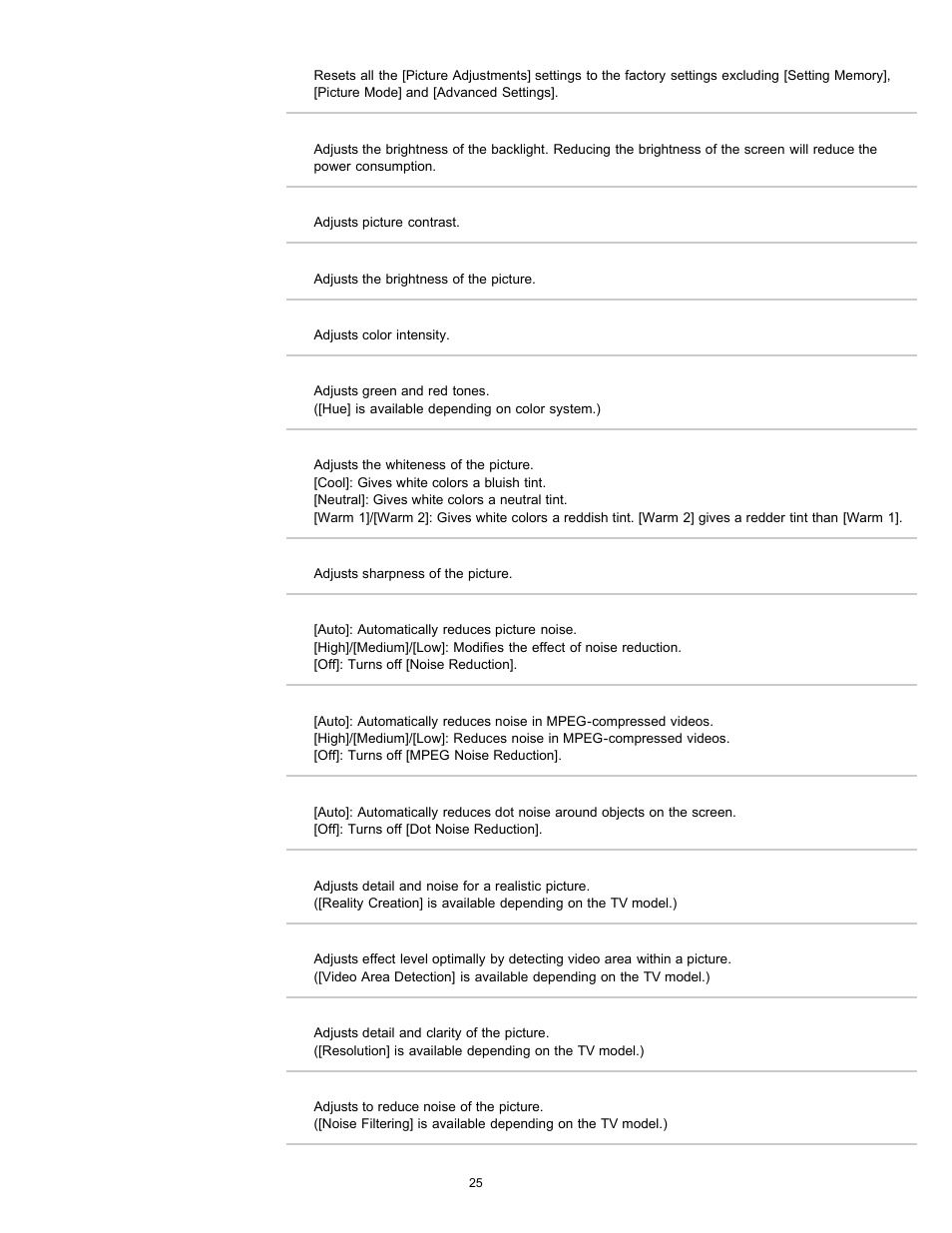 Sony KDL-55HX750 User Manual | Page 25 / 192