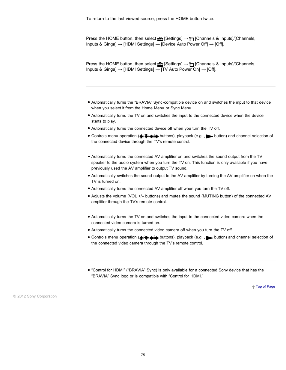 Sony KDL-55HX750 User Manual | Page 75 / 192