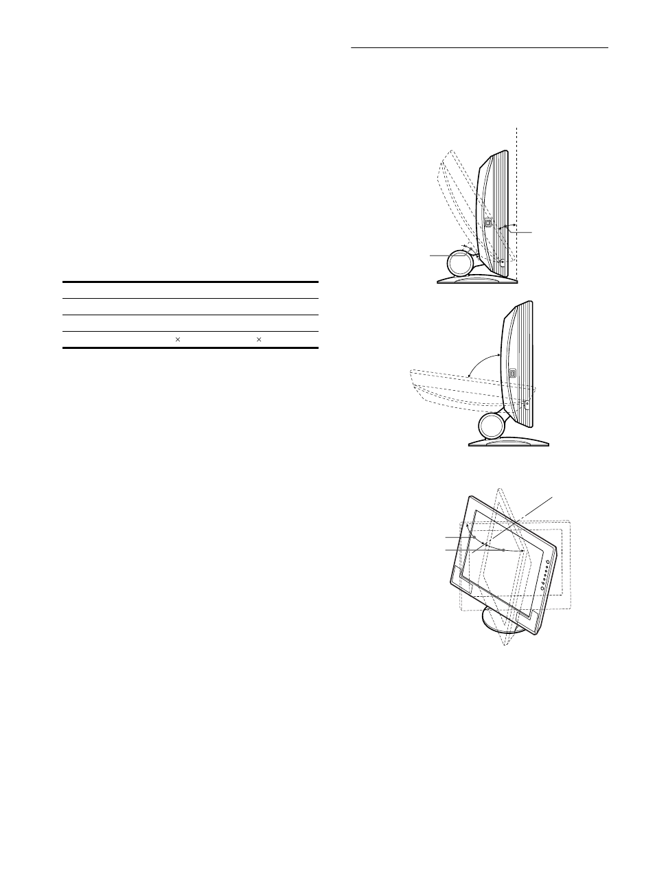 Setup 7: adjusting the tilt and height, Setup 7: a | Sony SDM-X72 User Manual | Page 10 / 72