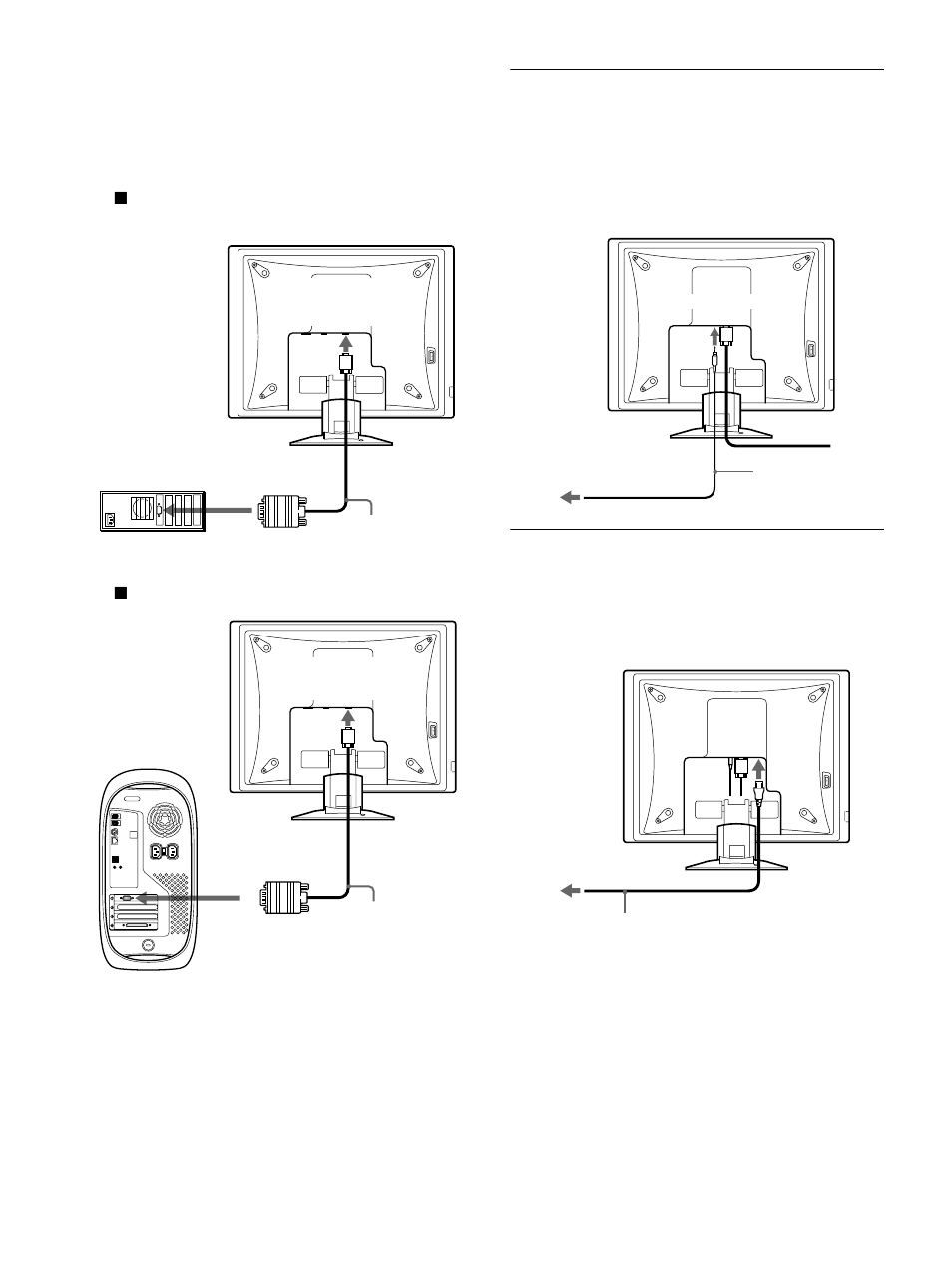 Setup 3: connect the audio cord, Setup 4: connect the power cord, Setup 3: co | Setup 4: co | Sony SDM-X72 User Manual | Page 8 / 72