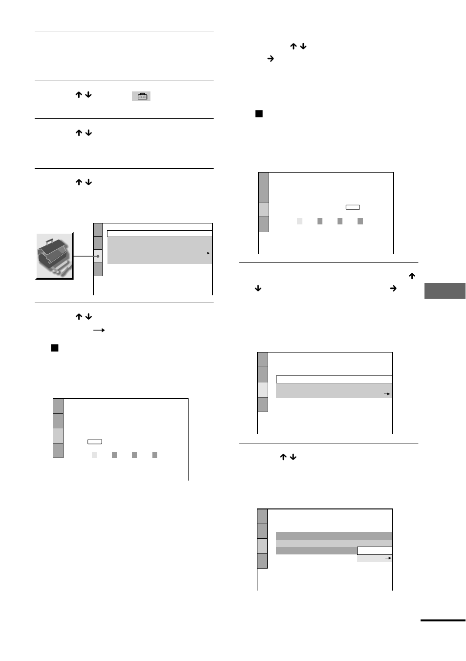 Us ing va ri ous addition a l func tions | Sony DVP-NS300 User Manual | Page 49 / 72