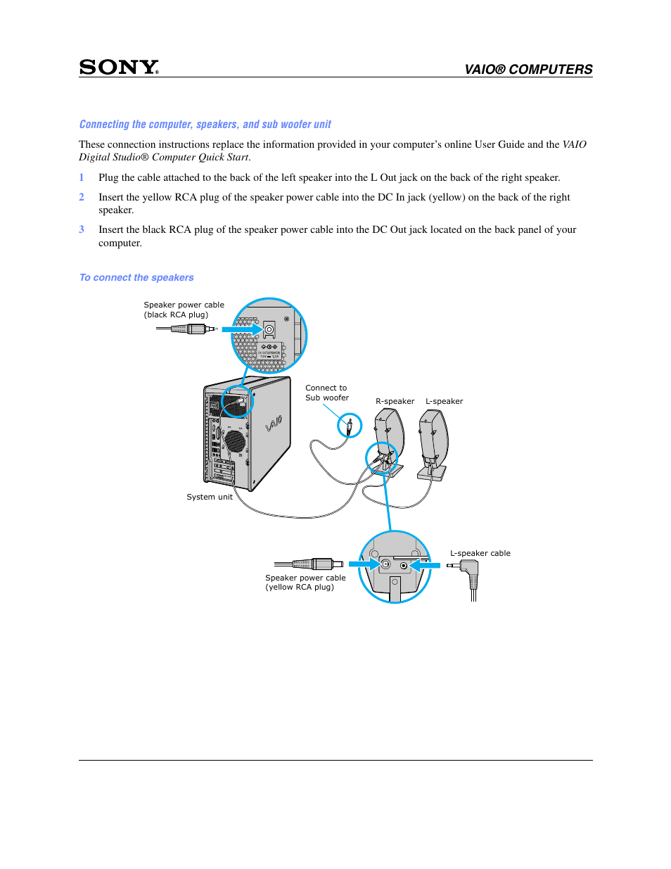 Vaio® computers | Sony PCV-RZ30GN2 User Manual | Page 5 / 9