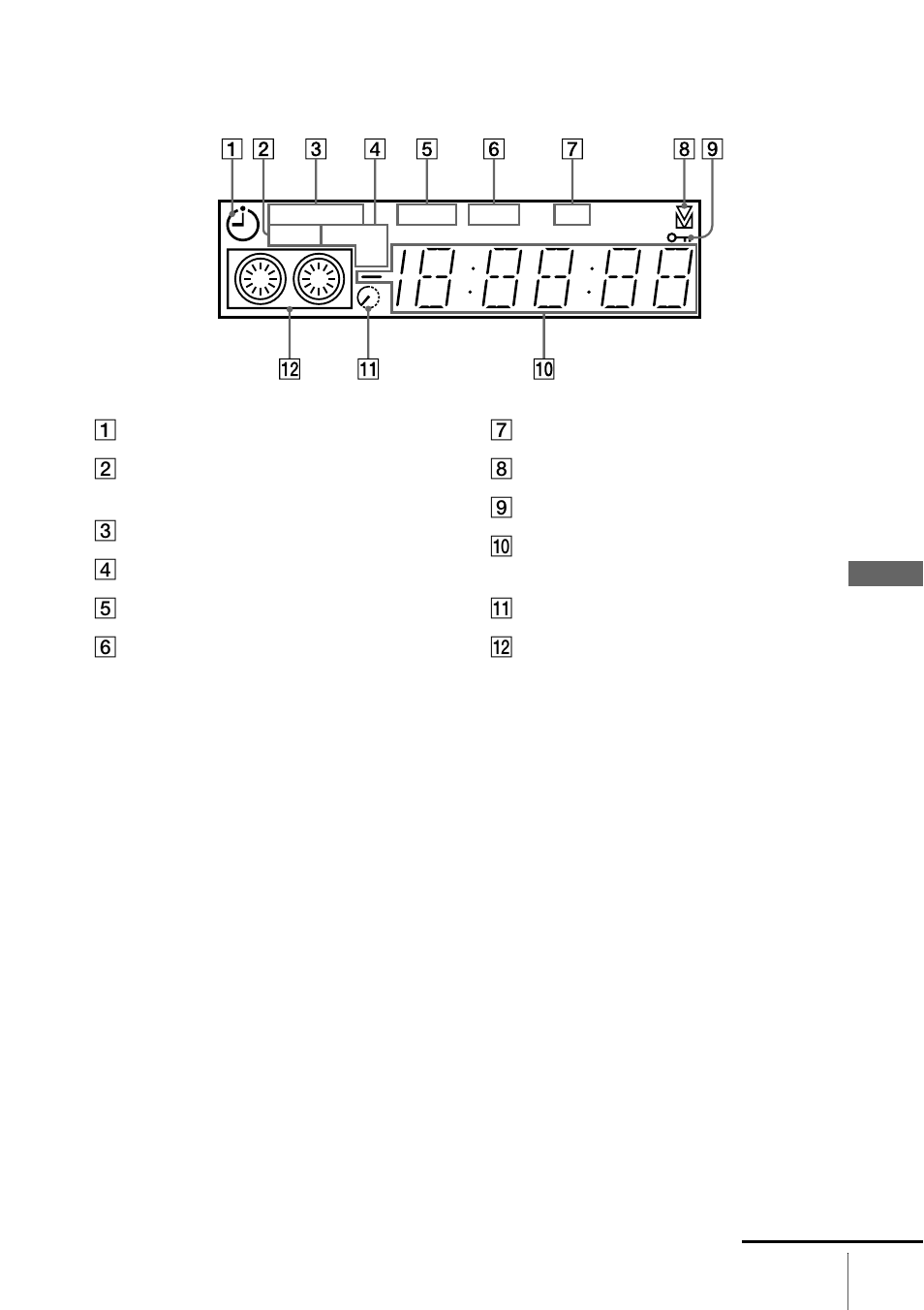 Display window | Sony SLV-N70 User Manual | Page 107 / 112