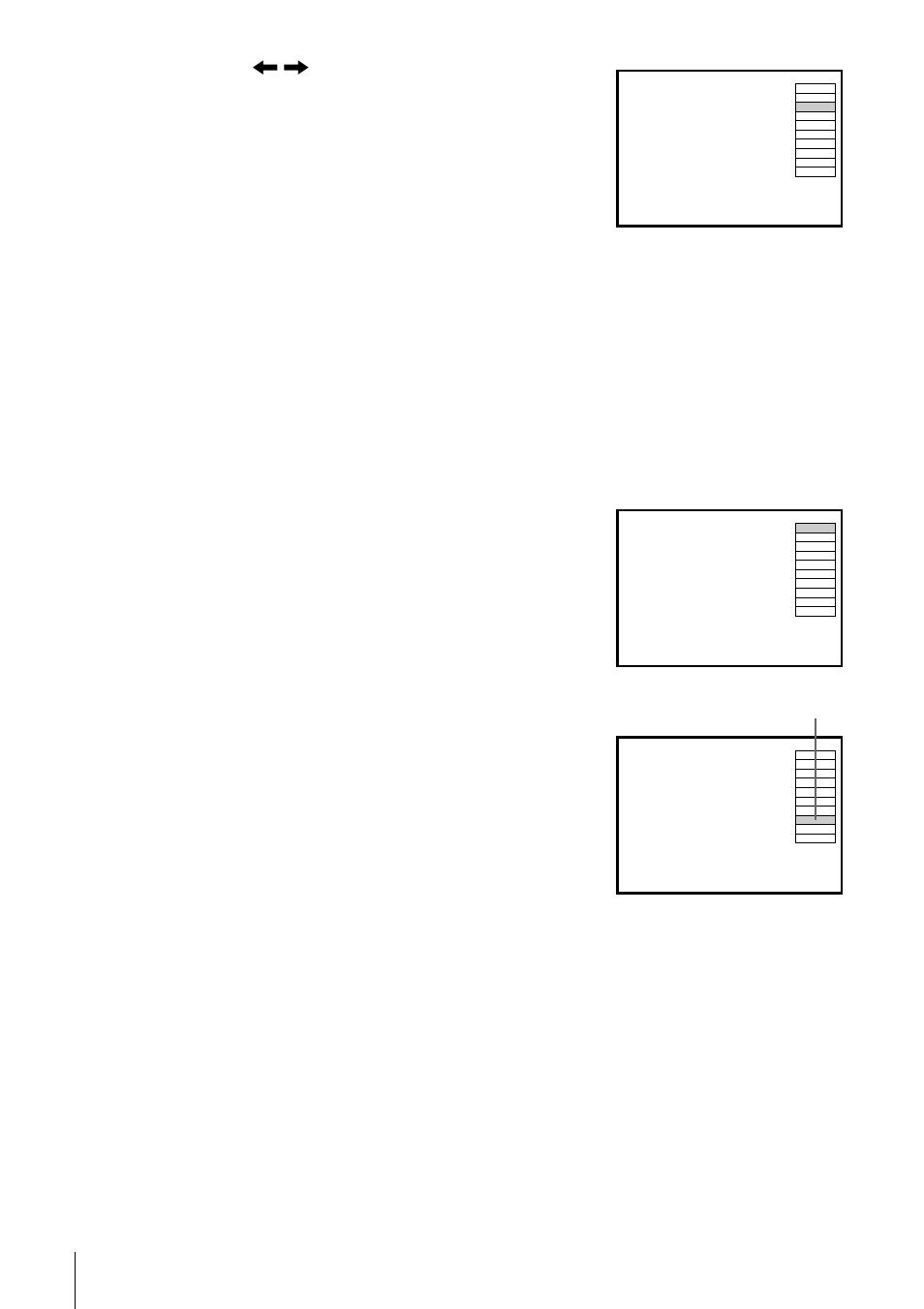 Press </, to select the station id you want to set, Press enter, The selected station id | Sony SLV-N70 User Manual | Page 94 / 112