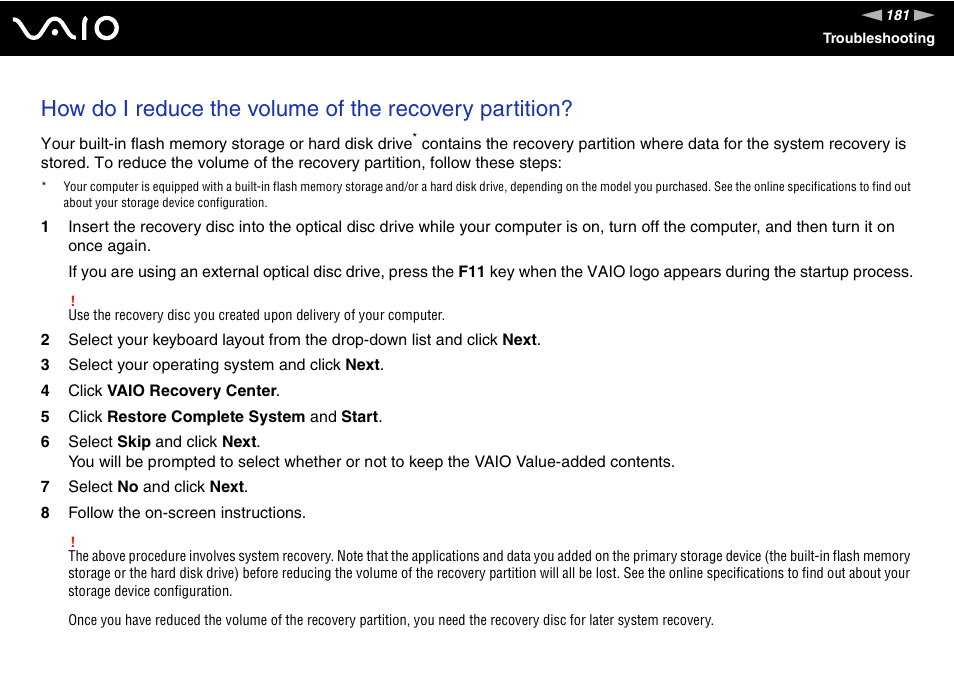 Sony VGN-TZ340NCP User Manual | Page 181 / 238