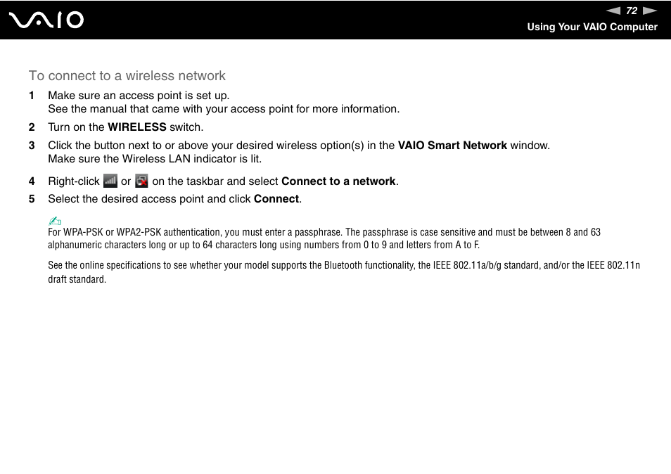 Sony VGN-TZ340NCP User Manual | Page 72 / 238