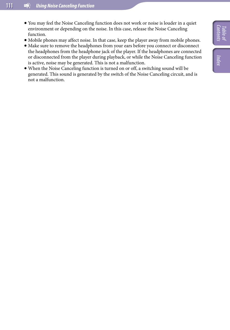 Sony NWZ-X1051F User Manual | Page 111 / 182