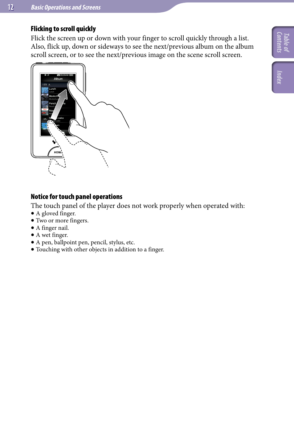Sony NWZ-X1051F User Manual | Page 12 / 182
