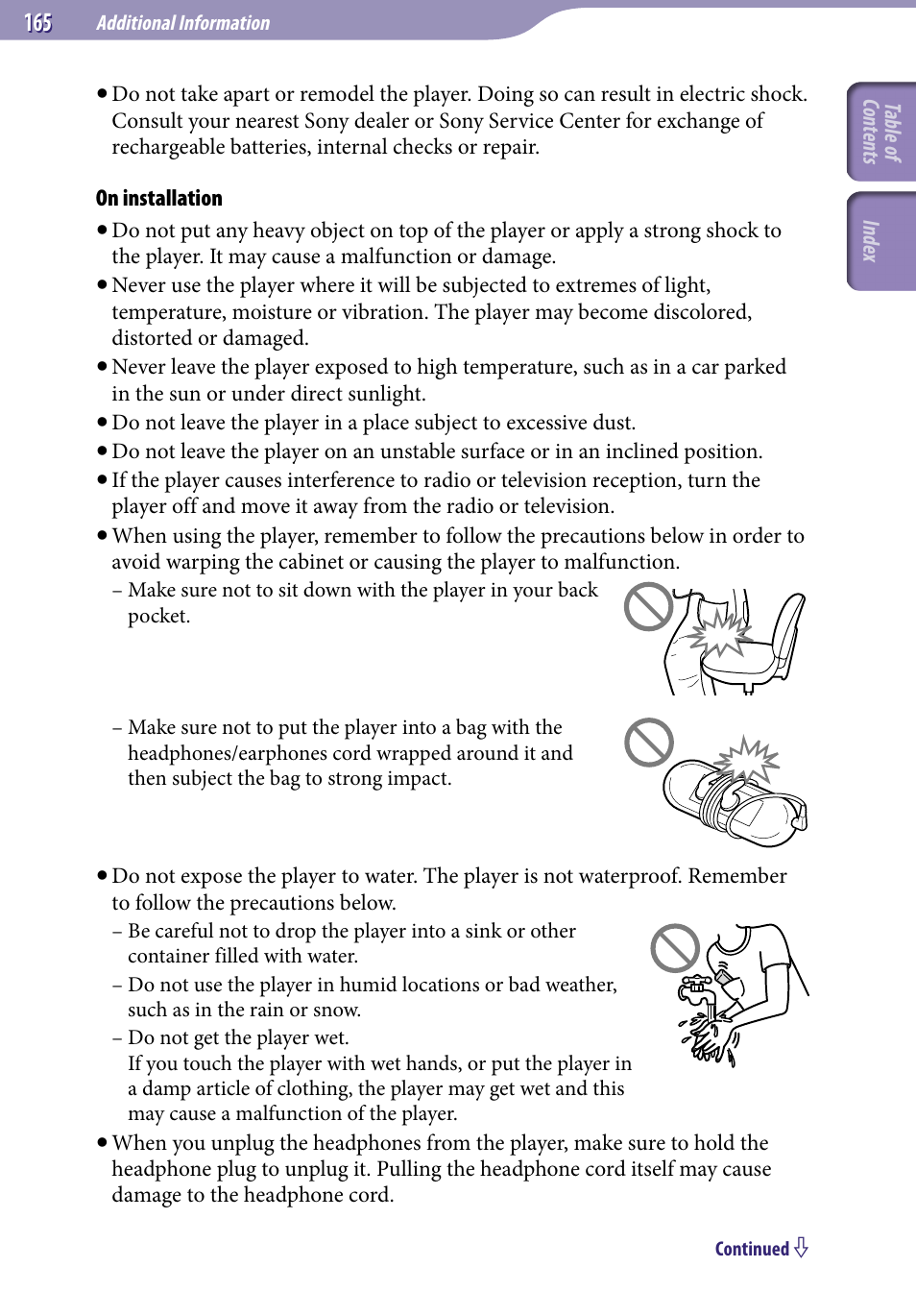 Sony NWZ-X1051F User Manual | Page 165 / 182