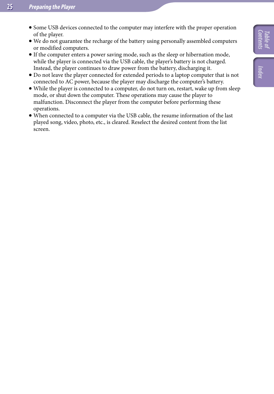 Sony NWZ-X1051F User Manual | Page 25 / 182