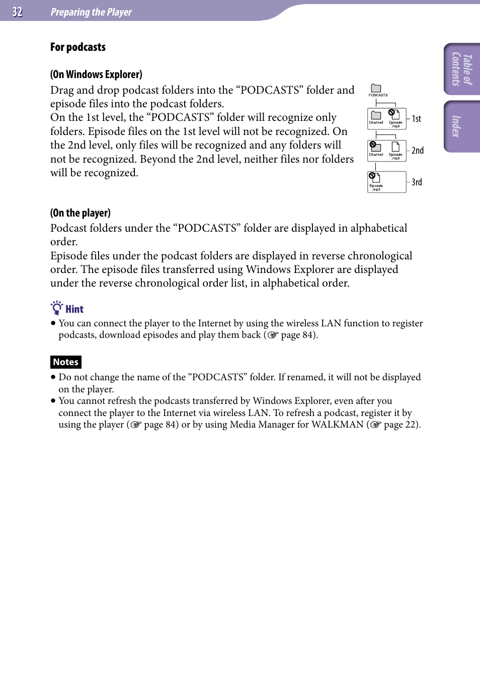 Sony NWZ-X1051F User Manual | Page 32 / 182